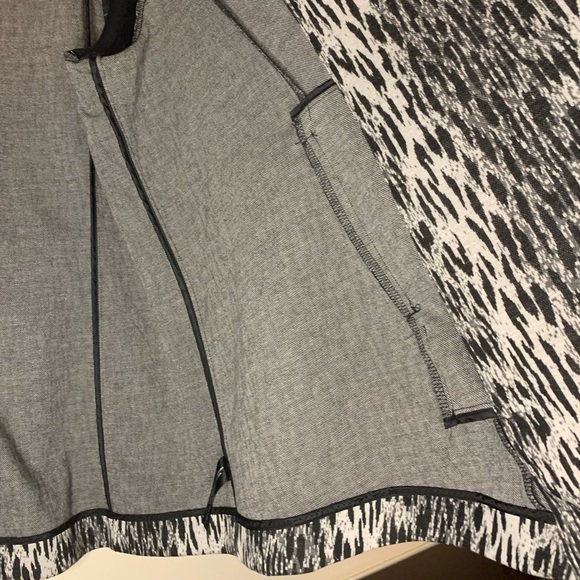 Lane Bryant plus size black white winter fall jacket cozy coat SZ 26/28 - Picture 8 of 14